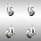Service Caster 3 Inch 316SS Gray Polyurethane Swivel 10mm Threaded Stem Caster Brake, 2PK SCC-SS316TS20S314-PPUB-M1015-2-TLB-2 - alternate 3